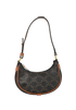 Ava Bag, £750, Handbags, Brown, Canvas, Front view